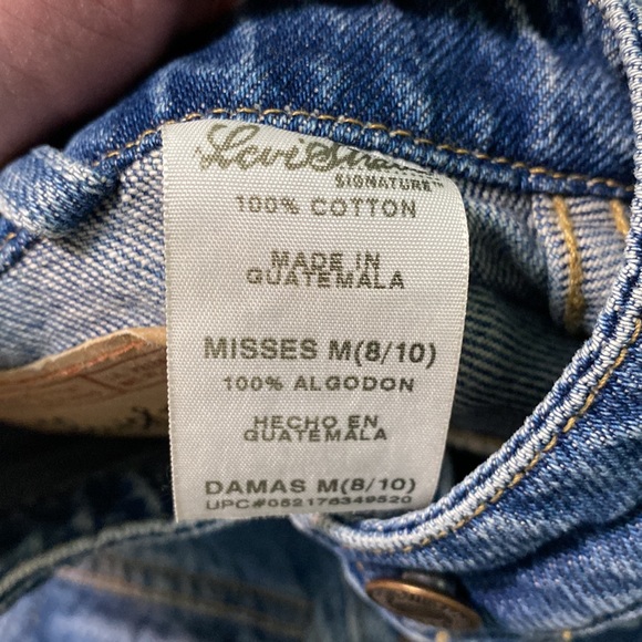 Levi’s Strauss Denim Jean Jacket VEST 100% Cotton Size Misses Medium (8-10) - Picture 4 of 7